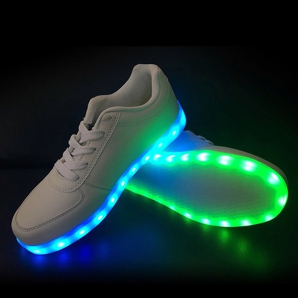 White LED Light Up Shoes